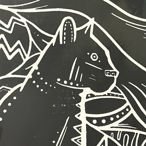 Black & White Lithograph 11x17 Mountain Lion 3/300 - Picture 4 of 11